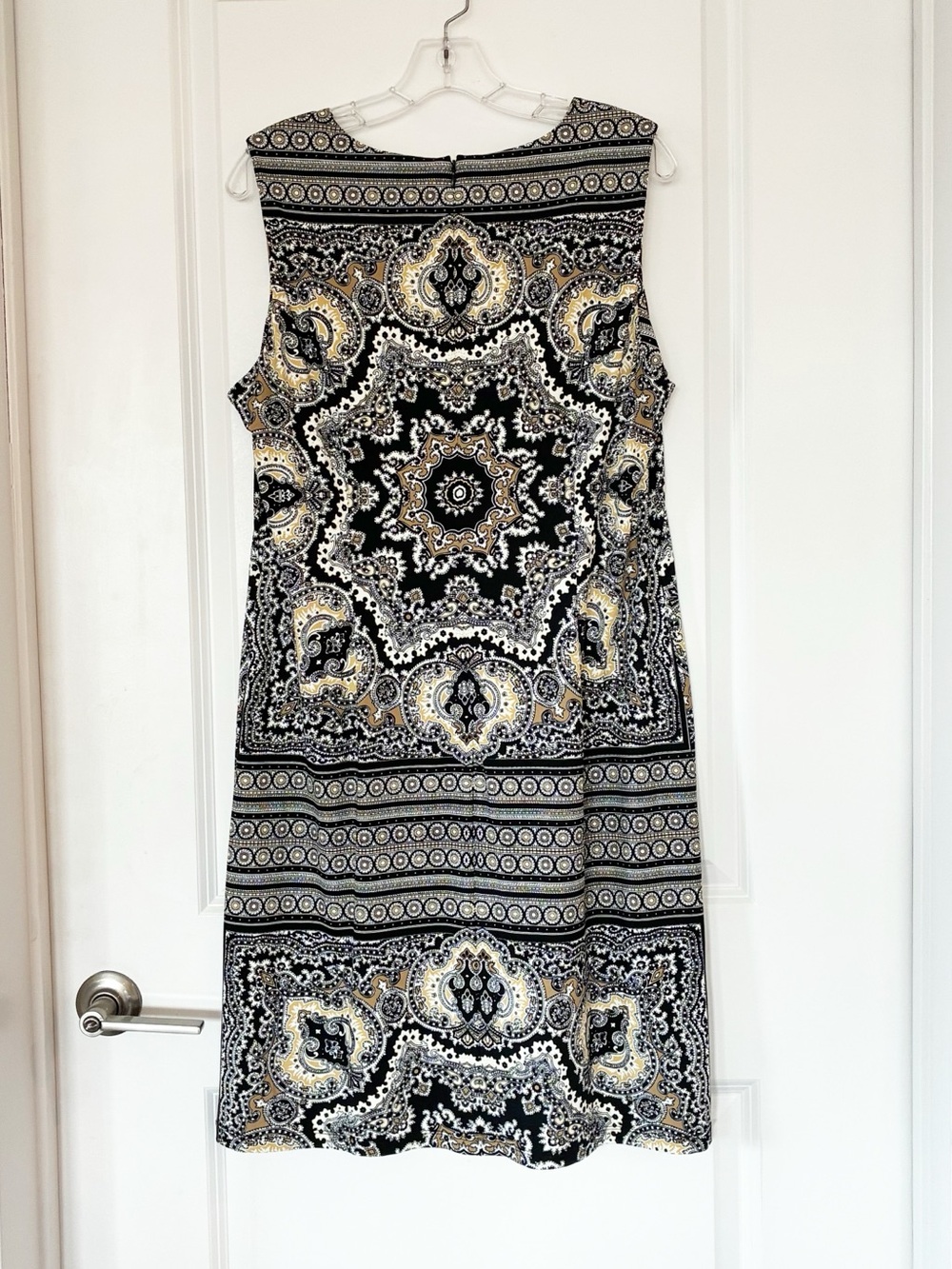 NWT J. McLaughlin Catalina Cloth sleeveless geometric paisley shift dress. XL - Picture 9 of 16
